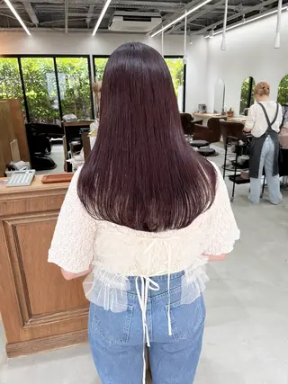 ロング カラー ヘアアレンジ ena/ブリーチなし 透明感・レイヤー🎀のヘアスタイル