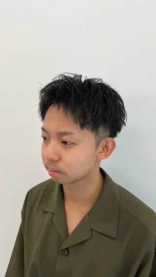 ショート パーマ メンズ 🏆メンズヘア特化 🥇代表りんぺーのヘアスタイル