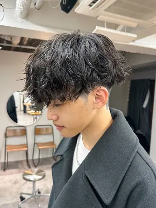 ショート パーマ メンズ メンズパーマ メンズ特化ryoのヘアスタイル