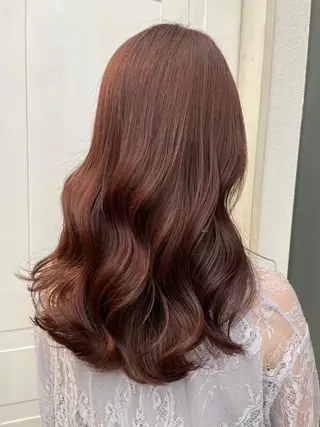 カラー ヘアアレンジ ミディアム パーマ newi 川崎店のヘアスタイル