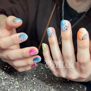 ネイル 高円寺駅からすぐ🌈 ネイルGOTHAMのネイルデザイン