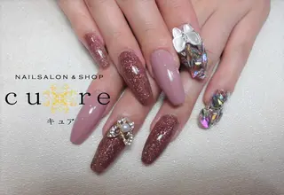 ネイル ロング ネイルサロン Cureのネイルデザイン
