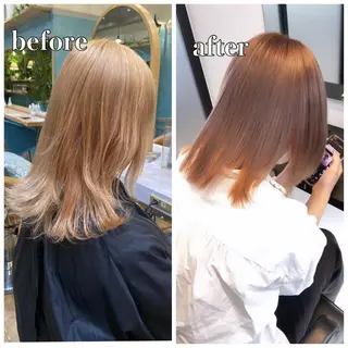 ミディアム カラー 🌈ブリーチ特化🌈 MINATOのヘアスタイル