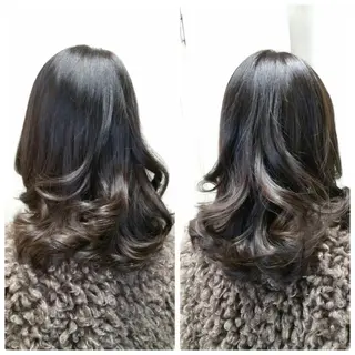 セミロング カラー 坂元 智信のヘアスタイル