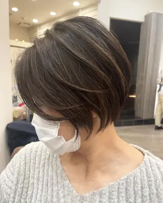 ショート カラー OAK溝の口 𖠋SHINYAのヘアスタイル