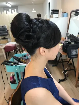 ロング ヘアアレンジ 早朝✨ヘアセット 着付け/清水玲歌のヘアスタイル