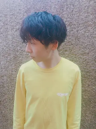 ショート カラー パーマ ヘアアレンジ メンズ ちこ .のヘアスタイル