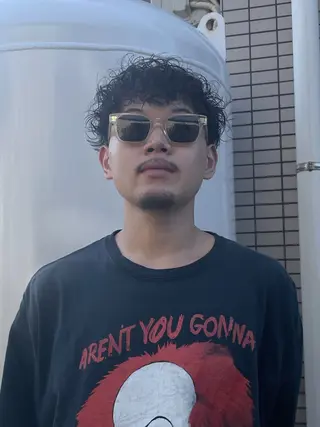 ショート パーマ メンズ ボブモデル募集/ 青木亮太郎のヘアスタイル