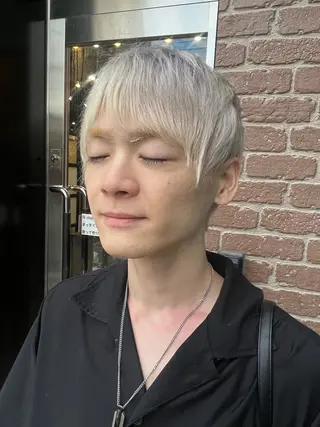 ショート カラー メンズ 久木原 ゆりのヘアスタイル