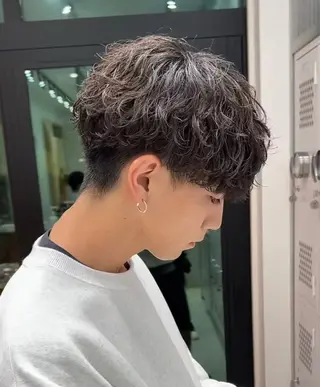 メンズ くびれショート/ メンズパーマ/健太郎のヘアスタイル