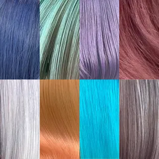 ミディアム カラー 💜ハイトーン💛 マジカルかいちゃんのヘアスタイル