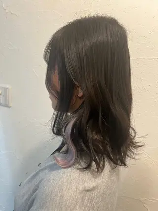 ミディアム エクステ・セット 専門店Sleekのヘアスタイル