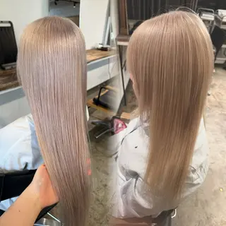 ロング カラー 🫧ブリーチ/透明感 カラー/メンズ/みきのヘアスタイル
