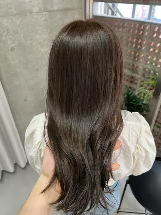 セミロング カラー ボブパーマコテ巻き風 パーマNo1深江秀平のヘアスタイル