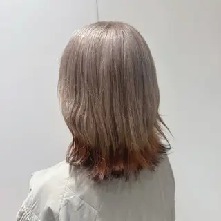 ミディアム カラー 柳川瑠衣菜 EIGHT/新宿のヘアスタイル