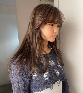ロング カラー メンズパーマ 新宿 yudaiのヘアスタイル