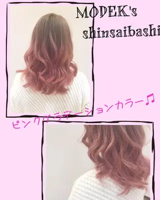 ミディアム カラー ハイトーン×髪質改善 KENTAのヘアスタイル