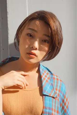 ショート カラー パーマ ヘアアレンジ 美艶ボブ 石井一成のヘアスタイル