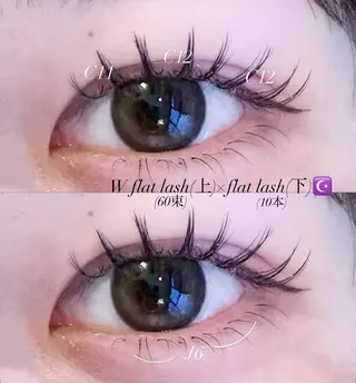 マツエク・マツパ eyelist 福原のマツエク・マツパデザイン