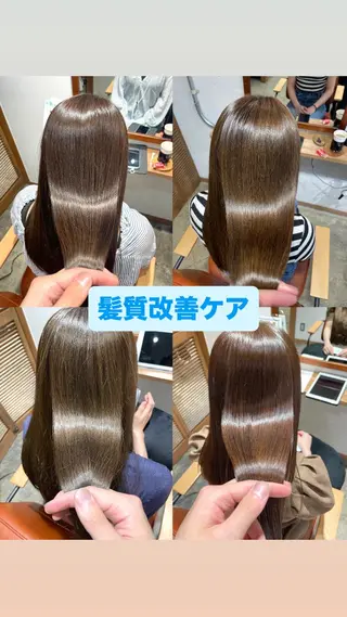 ロング カラー ベージュ/ 髪質改善 /末田柊希のヘアスタイル