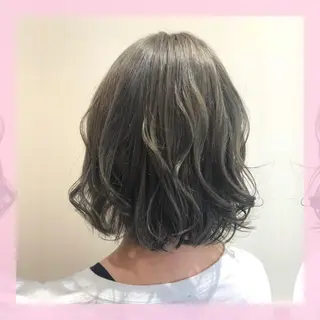 ミディアム カラー 🍒前川 🍒のヘアスタイル