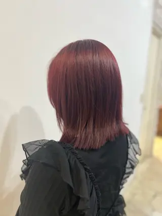 ミディアム 生駒市デザインカラー /浜中美奈のヘアスタイル