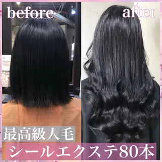 ロング カラー ヘアアレンジ 八巻 晴香のヘアスタイル
