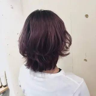 ミディアム カラー パーマ ヘアアレンジ 【ツヤ髪美容師】 ツダケイスケのヘアスタイル