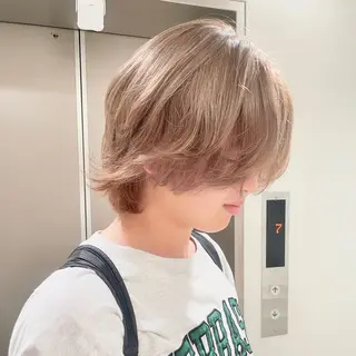 カラー オザキクウガ/ ブリーチ/髪質改善のヘアスタイル