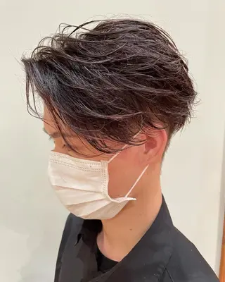 パーマ メンズ 服部 聡洋のヘアスタイル