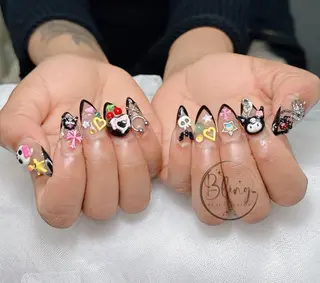 ロング カラー Bling Salonのネイルデザイン
