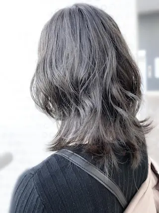 ミディアム カラー パーマ 大野 あさみのヘアスタイル