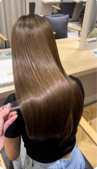 ロング カラー zina藤崎📛 井上美乃里のヘアスタイル