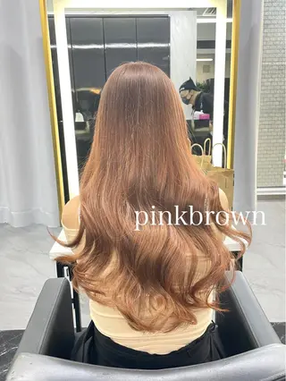 ロング カラー エクステ🩵ブリーチ 韓国ヘア🩵KAEのヘアスタイル