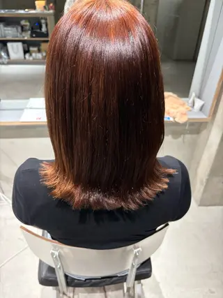 ミディアム 玉置七海✨ ／透明感／髪質改善のヘアスタイル