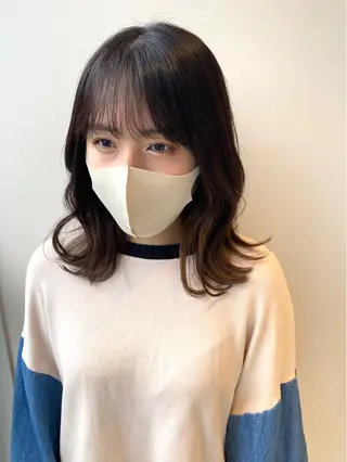 ミディアム カラー カラー系/カット特化 🟠オオタキマサシのヘアスタイル