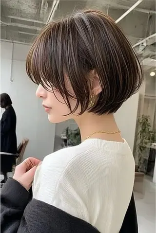 ショート ショートボブ/グラボ ブ松野和志のヘアスタイル