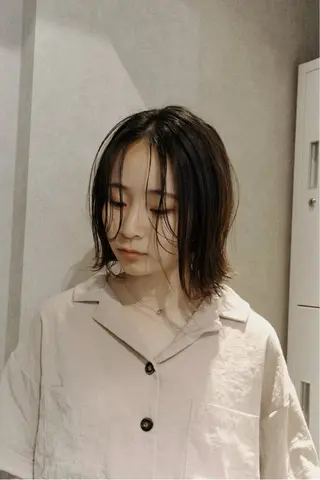 ミディアム お洒落カジュアル🍃 まなとのヘアスタイル