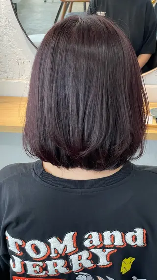 ミディアム カラー 透明感カラー さきのヘアスタイル