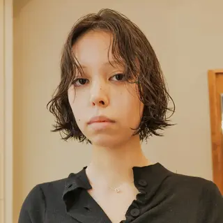 ショート カラー パーマ 🌿ボブ パーマ高橋啓太🌿のヘアスタイル