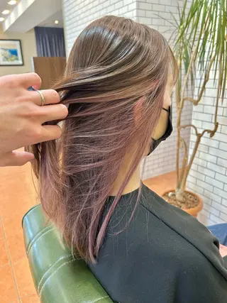 ロング カラー 石井 佑樹のヘアスタイル