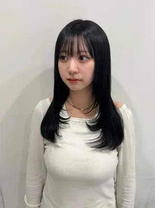 ロング カラー 韓国ワンホンヘア 🎀SHIONEのヘアスタイル