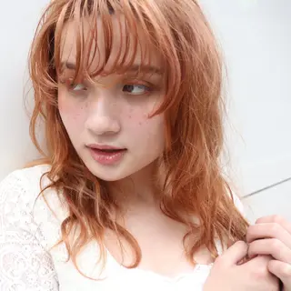 セミロング カラー ヘアアレンジ 韓国ヘア┊︎レイヤー ┊︎haruka🌙のヘアスタイル