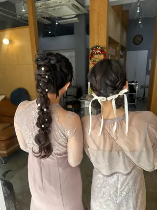 ミディアム miloc MOMOKAのヘアスタイル