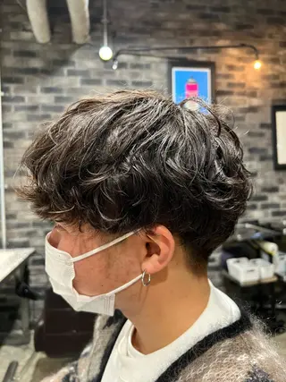 ショート パーマ メンズ 似合わせ×美髪改善✨ Yutoのヘアスタイル