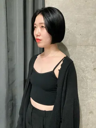 ショート ロングパーマ木村 ボブパーマのヘアスタイル