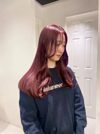 セミロング カラー フェザーショート⚡️ REONのヘアスタイル