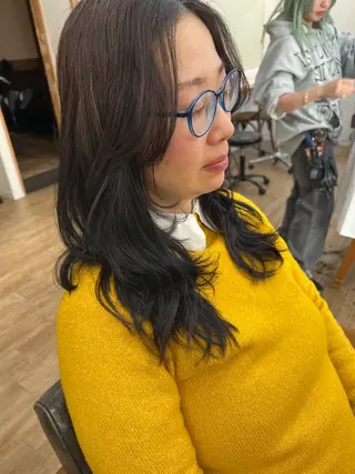 ロング パーマ パーマ/ハイライト 💙鶴岡 愛💙のヘアスタイル