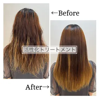 セミロング 一宮/縮毛矯正/ 内野優紀のヘアスタイル