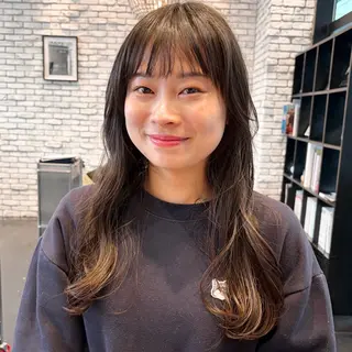 ロング 好光 優香のヘアスタイル